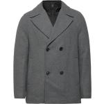 Men Coats Woven Regular Esprit Casual Grey