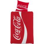 Coca Cola sengetøj - 140x200 cm - Sengelinned med 2 i 1 design - 100% bomulds sengesæt