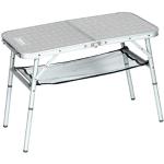 Coleman 204395 Campingtisch Mini Camp Table (80 x 40 x 31,5/55 cm), Silver