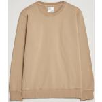 Beige Klassiske Colorful Standard Økologiske Bæredygtige Sweatshirts i Bomuld Størrelse XL til Herrer 