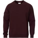 Røde Klassiske Colorful Standard Økologiske Bæredygtige Sweatshirts i Bomuld Størrelse XXL til Herrer 