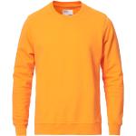 Orange Klassiske Colorful Standard Økologiske Bæredygtige Sweatshirts i Bomuld Størrelse XL til Herrer 