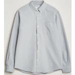 Grå Klassiske Colorful Standard Økologiske Bæredygtige Oxford skjorter i Bomuld Button down Størrelse XL til Herrer 