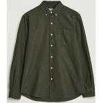 Grønne Klassiske Colorful Standard Økologiske Bæredygtige Oxford skjorter i Bomuld Button down Størrelse XL til Herrer 