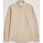 Beige Klassiske Colorful Standard Økologiske Bæredygtige Oxford skjorter i Bomuld Button down Størrelse XL til Herrer 