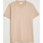 Beige Klassiske Colorful Standard Økologiske T-shirts med rund hals med rund udskæring med korte ærmer Størrelse XL til Herrer 