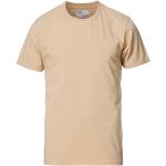 Beige Klassiske Colorful Standard Økologiske T-shirts med rund hals med rund udskæring med korte ærmer Størrelse XXL til Herrer 