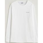 Hvide Columbia T-shirts med rund hals i Bomuld med rund udskæring Med lange ærmer Størrelse XL til Herrer 
