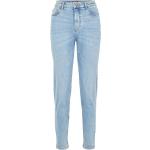 Blå Pieces Mom jeans i Bomuld Falmede Størrelse XL til Damer 