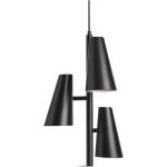 Cono Pendant W/ 3 Shades Home Lighting Lamps Ceiling Lamps Pendant Lamps Black WOUD