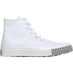 Hvide Converse Chucks Høje sneakers Størrelse 37.5 med Striber til Herrer på udsalg 
