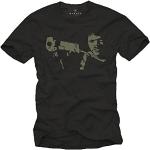 Vintage Kult T-Shirt für Herren Pulp Fiction schwarz Größe S