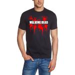 Coole-Fun-T-Shirts Men's T-Shirt The Walking Dead Bloody Hand black Size:XL