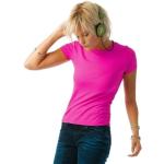 Neonpink funshirts T-shirts i Jersey Størrelse XL til Damer 