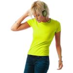 Coole-Fun-T-Shirts Damen NEON GIRLY T-SHIRT floureszierend Gelb (neongelb), L