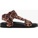 Sommer Sandaler med hæl Med velcro Størrelse 36 med Leopard til Damer 