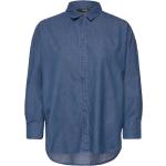 Blå Esprit Collection Langærmede skjorter i Bomuld Med lange ærmer Størrelse XL til Damer på udsalg 