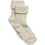Cotton Rib Baby Socks Socks & Tights Baby Socks Beige Mp Denmark