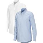 Hvide Økologiske Oxford skjorter i Bomuld Button down Størrelse XL til Herrer på udsalg 