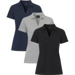 Blå Økologiske Bæredygtige Polo shirts i Bomuld med Øko-Tex Størrelse XL til Damer på udsalg 