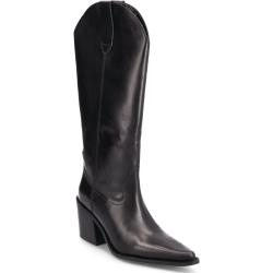 Cowboy Leather Boots Mango Black