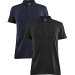 Sporty Craft Craft Kortærmede polo shirts Størrelse XL med Prikker til Herrer 
