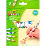 Crayola 8 Mini Kids Jumbo Pencils Toys Creativity Drawing & Crafts Drawing Coloured Pencils Multi/patterned Crayola