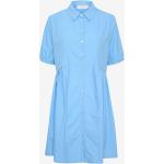 Blå CREAM Kortærmede skjorter i Bomuld med korte ærmer Størrelse XL til Damer på udsalg 