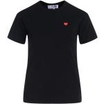 Sorte Comme des Garçons PLAY T-shirts med rund hals med korte ærmer Størrelse XL til Damer 