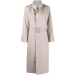 Beige Issey Miyake Trench coats med Bælte Størrelse XL til Damer på udsalg 