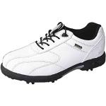 Crivit Golf Shoes Nappa Leather Leather Various Colours Available, white/black, 37 eu