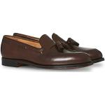 Mørkebrune Elegant Crockett & Jones Loafers i Læder Størrelse 45 til Herrer 