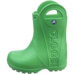 Crocs Boys Handle It Rain Boot K Wellington Boots - Green - 32/33 EU