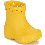 Gule Klassiske Crocs Classic Gummistøvler Hælhøjde op til 3 cm Størrelse 25 til Børn på udsalg 