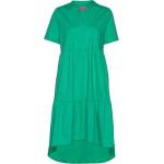Cuodette Dress Knælang Kjole Green Culture