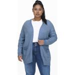 Blå ONLY Plus size cardigans Størrelse 3 XL til Damer på udsalg 
