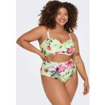 Grønne ONLY Sommer Balconette bikinier i Polyester Størrelse XL til Damer 
