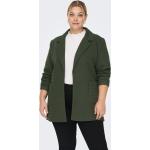Grønne ONLY Plus size blazere i Polyester Størrelse 3 XL til Damer på udsalg 