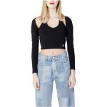 Calvin Klein Jeans Sommer Langærmede t-shirts i Bomuld Med lange ærmer Størrelse XL til Damer på udsalg 