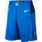 Blå  Dallas Mavericks Nike NBA Træningsbukser i Mesh Størrelse XL til Herrer 