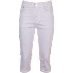 BS Jeans - Dame capri bukser m. stretch - Hvid - Str. 40