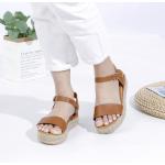 Elegant Sommer Plateau sandaler med standardsål Størrelse 37 til Damer på udsalg 