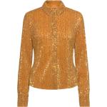Guldfarvede Stine Goya Langærmede skjorter i Jersey Med lange ærmer Størrelse XL 