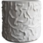 Hvide 32 cm Opbevaringskrukker i Keramik 32 cm Ø