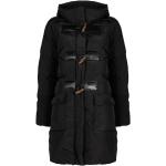 Sorte PINKO Vinter Parka coats Størrelse XL med hætte til Damer på udsalg 