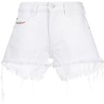 Hvide Diesel Denim shorts i Denim med Frynser Størrelse XL til Damer 