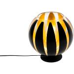 Design bordlampe sort med guld 30 cm - Melone