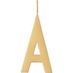 Guldfarvet Design Letters Vedhæng med Bogstav eller Initialer i Forgyldt Poleret 18 Karat Personaliseret til Barn på udsalg 