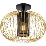 Design loftlampe guld med sort - Marnie