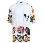 Hvide Klassiske Disney Desigual Disney Kortærmede skjorter i Viskose med korte ærmer Størrelse XL til Damer 